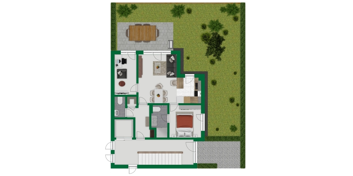 Grundriss-Skizze Wohnung